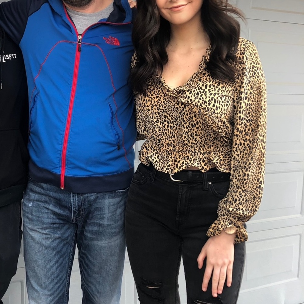 H&M LEOPARD BLOUSE